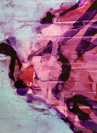 "Violetta baletten" – bläckmålning av Lennart Jensen
